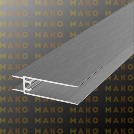 Профиль горизонтальный нижний MS220 Серебро браш (A29)